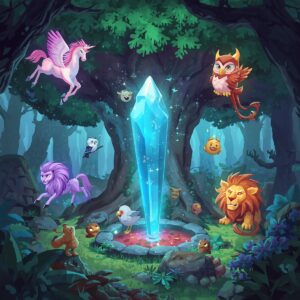 lucid origin create a vibrant magical digital art illustration 3